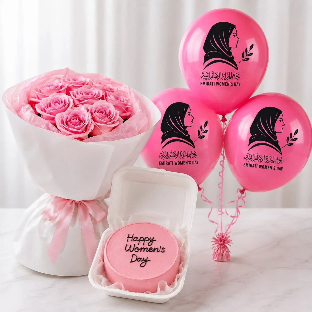 Triple Cheer Rose and Cake Surprise-2